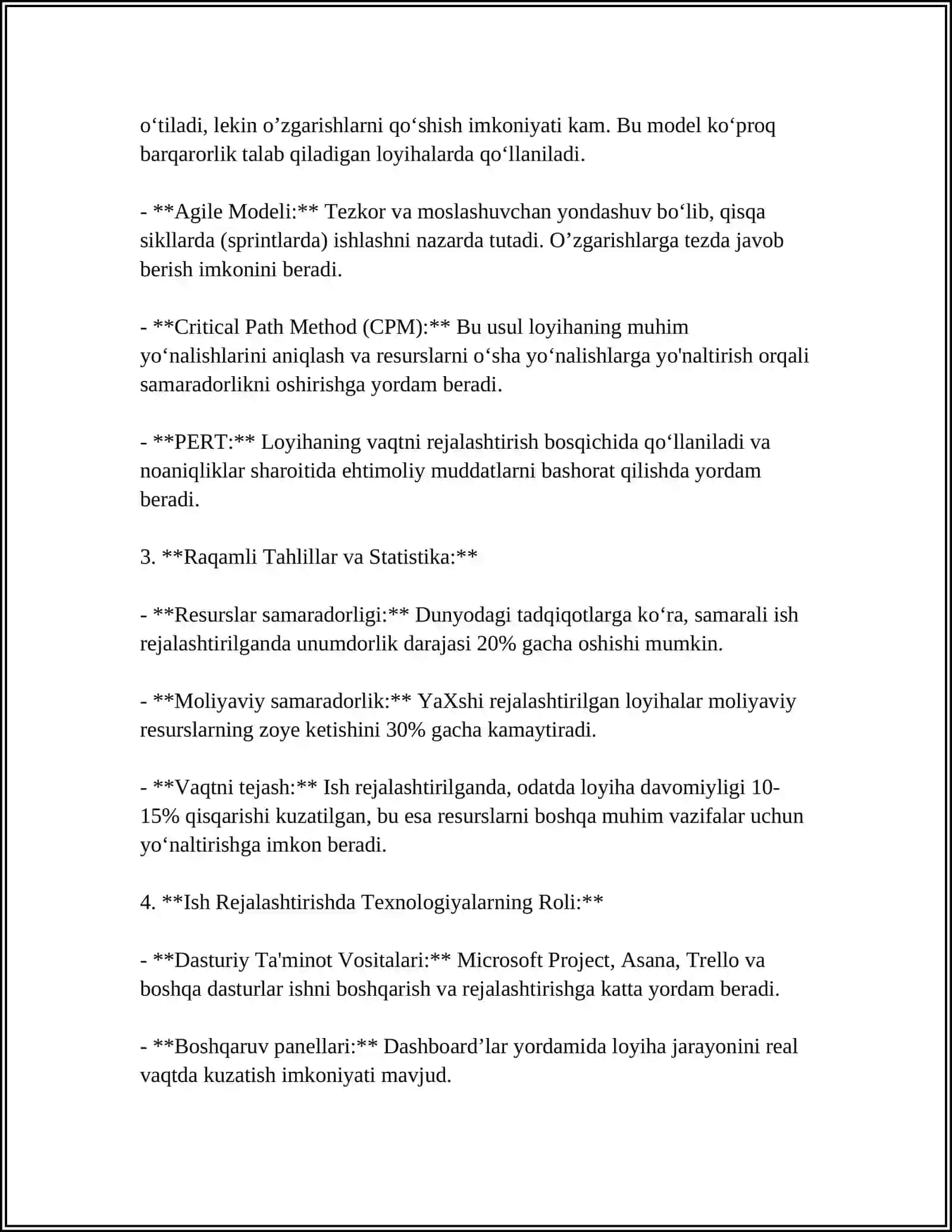 WORK ORGANIZATION AND RESPONSIBILITY 4