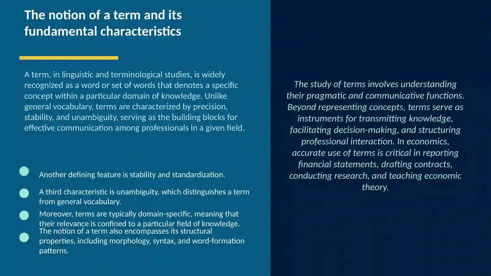 Structural and Semantic Features of Economic Terminology in English and Uzbek 4