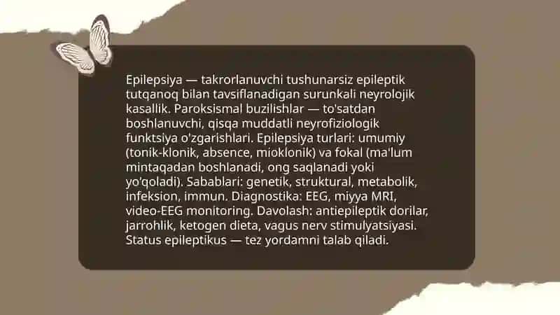 Nevrologik patalogiyaning asosiy turlari 4