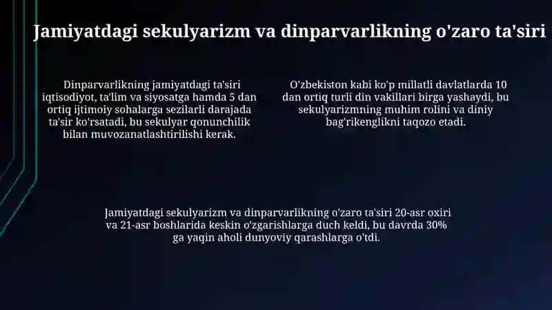 Sekulyarizmning Jamiyatdagi Namoyon Bo'lishi 4