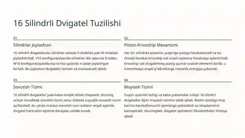 16 Silindrli Ichki Yonuv Dvigatellari 4