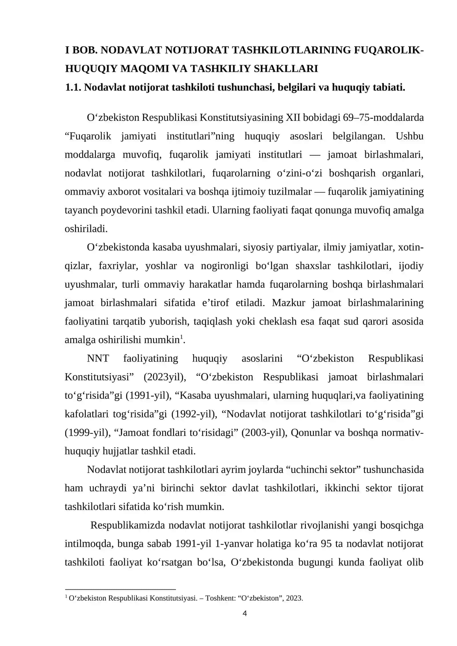 NODAVLAT NOTIJORAT TASHKILOTLARINING FUQAROLIK HUQUQIY HUSUSIYATLARI 4