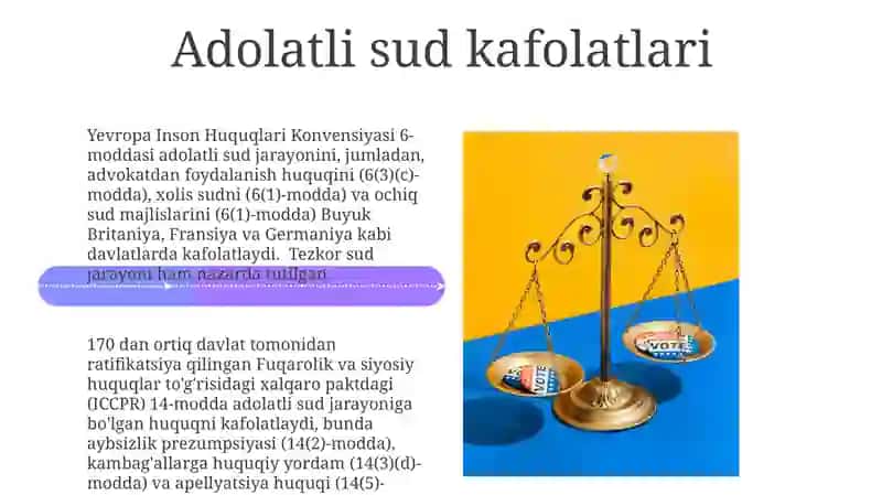 Qonun ustuvorligi taʼminlash-fuqarolar huquq va erkinliklarining muhim garovi 4
