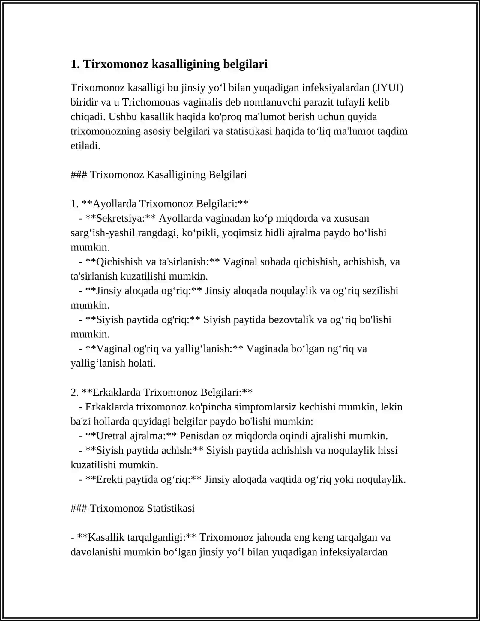 Yovvoyi va moʻynali hayvonlarda tirxomonoz kasalligining diagnostikasi 4