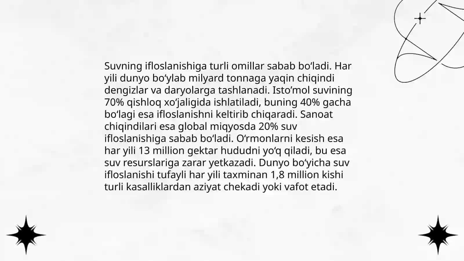 Tuproq, suvning ifloslanishida ion bog'lanishli birikmalarni aniqlab ulardan tozalash g'oyasini ishlab chiqish 4