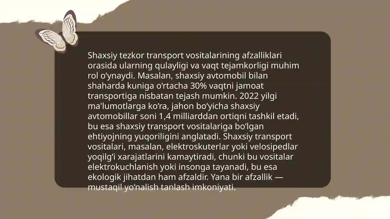 Shaxsiy tezkor transport tizimlari 4