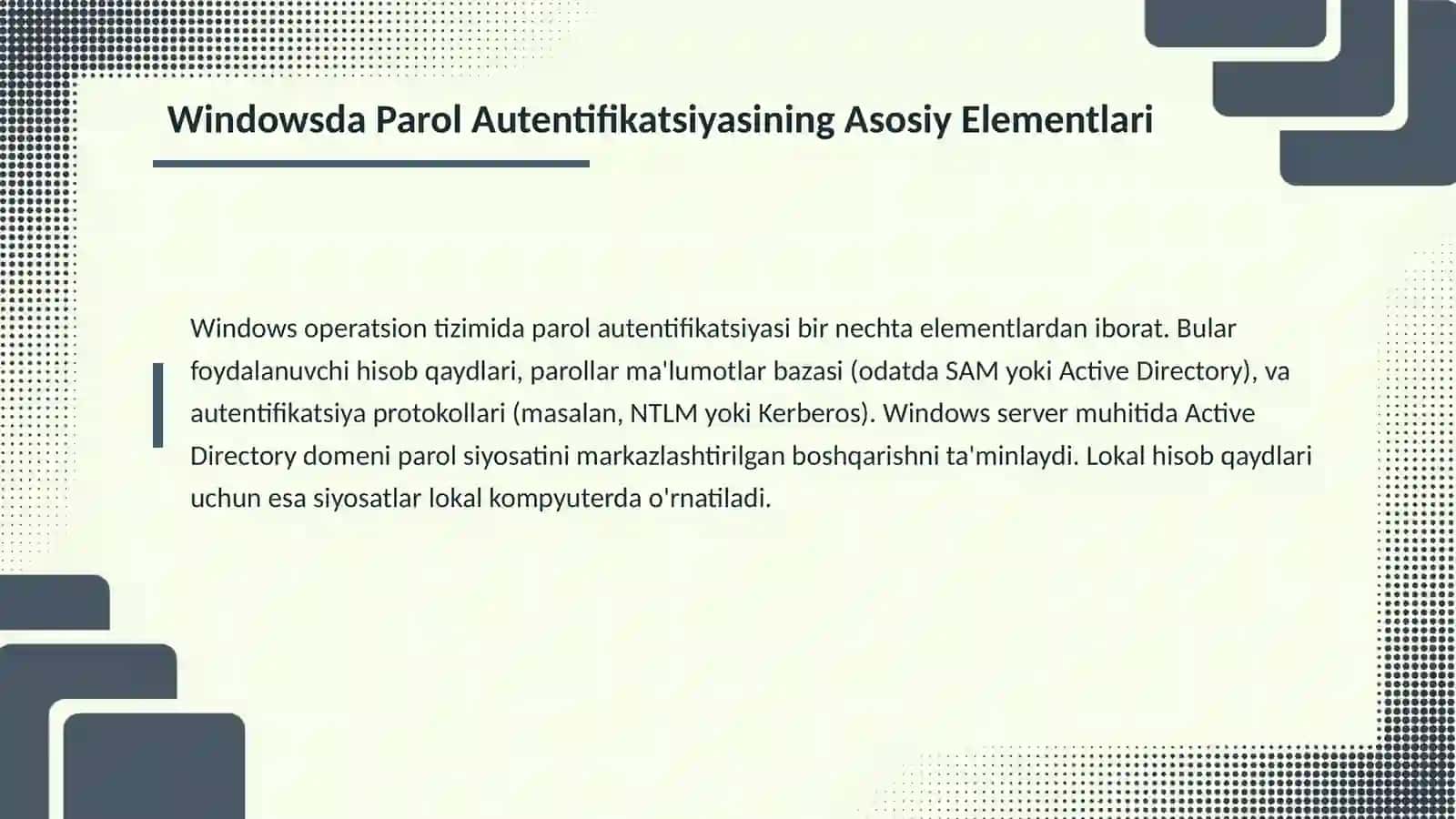 Parol Autentifikatsiyasi: Umumiy Tushuncha va Ahamiyati 4