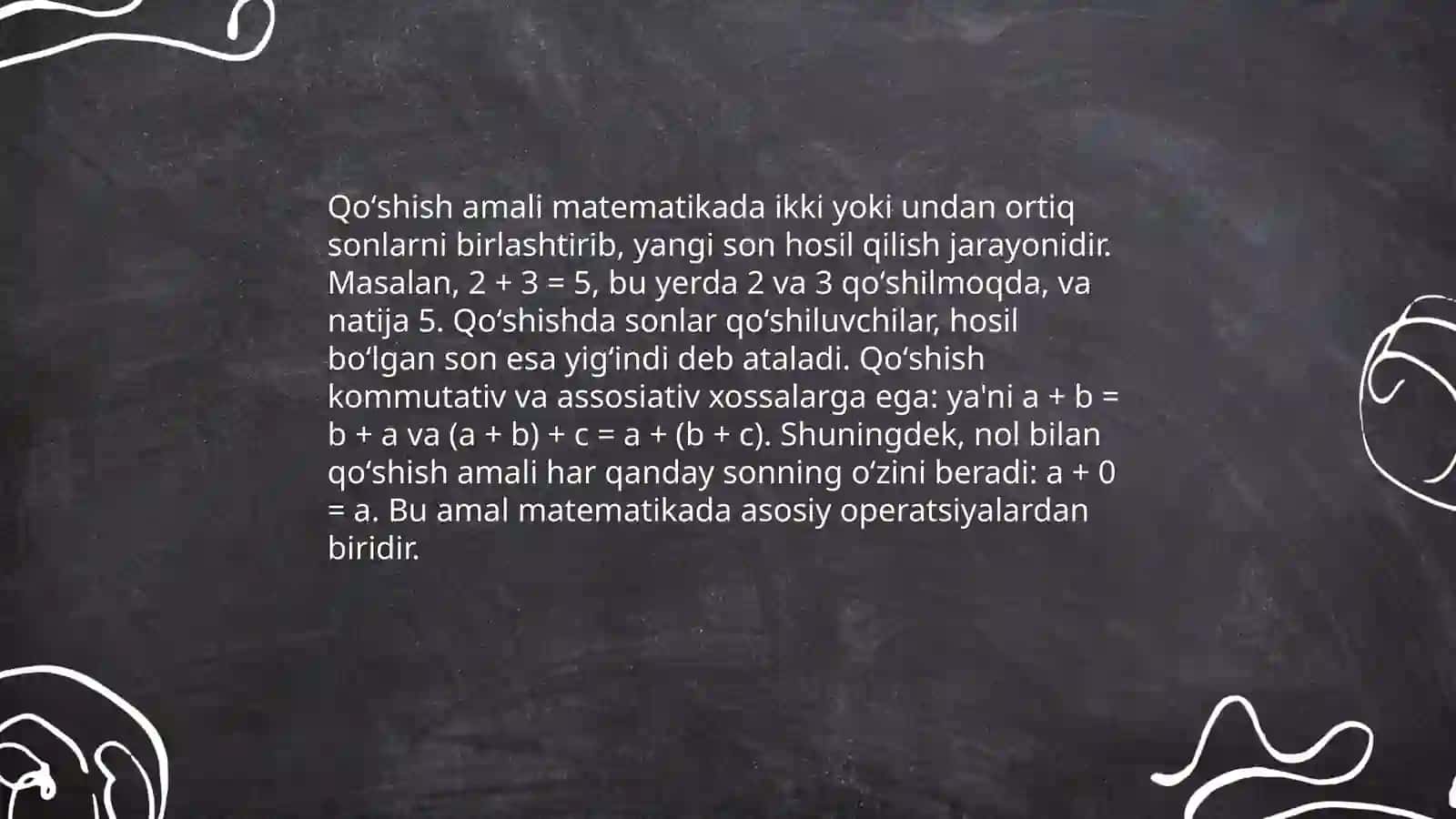 Arifmetik amallarni oʻrgatishning umumiy usullari 4