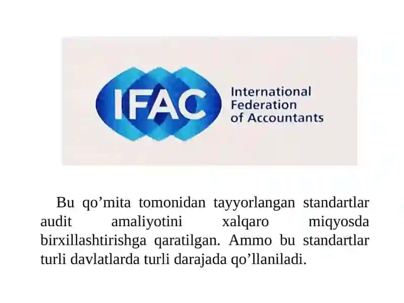 Xalqаro аudit stаndаrtlаrining mohiyati. XORIJDA AUDITORLIK FAOLIYATI 4
