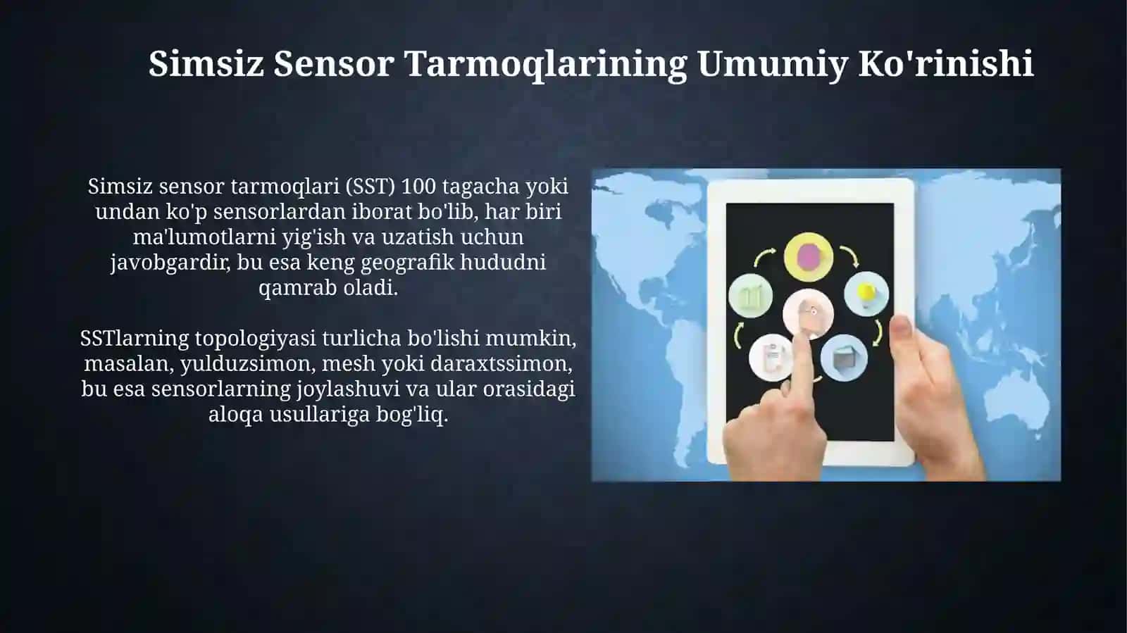Simsiz sensor tarmogʻidagi qurilmalarning joylashuvi va grafik modeli 4