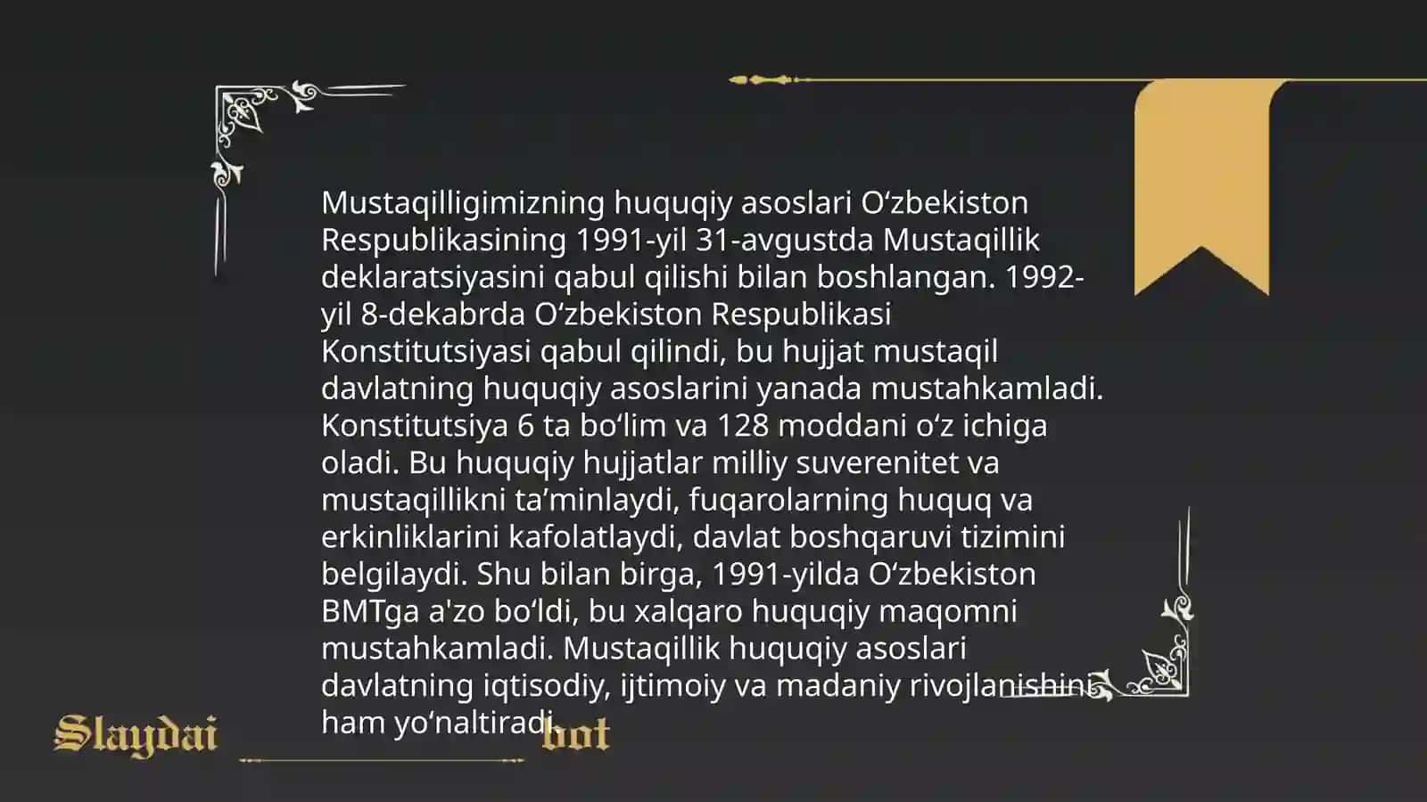 O'zbekistonning istiqloli va taraqqiyot yoli 4