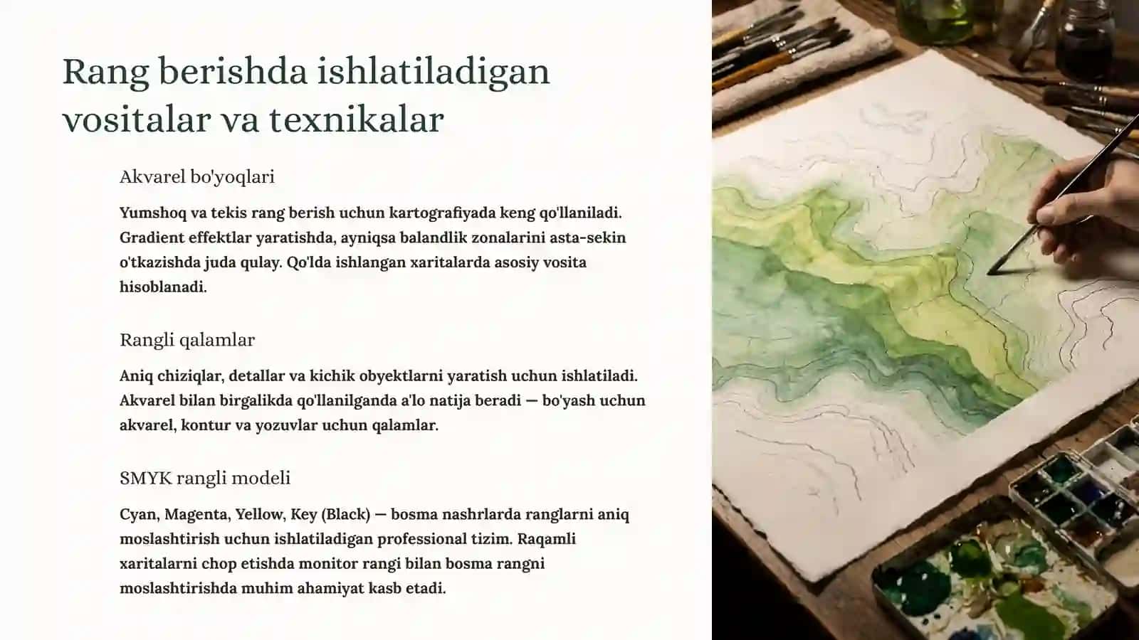 Plan va Kartalarga Rang Berish 4