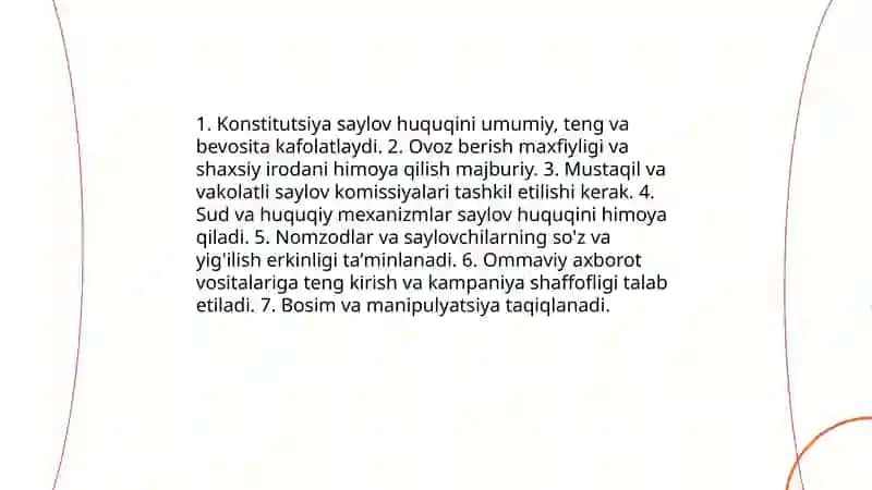 Saylov huquqi erkinligi va fuqarolik jamiyati: nazariy asoslar 4