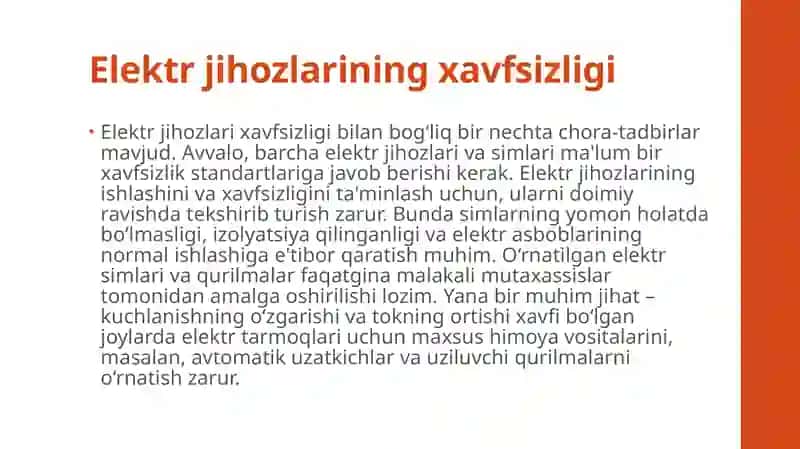 Elektr tokidanyo ung‘ inchiqish sabablari, yong‘in ni bartaraf etish choralari 4