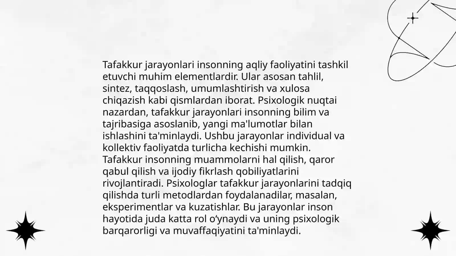 Tafakkur borasidagi psixologik nazariyalari 4
