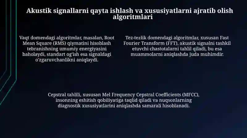 Akustik dvigatel diagnostikasi 4