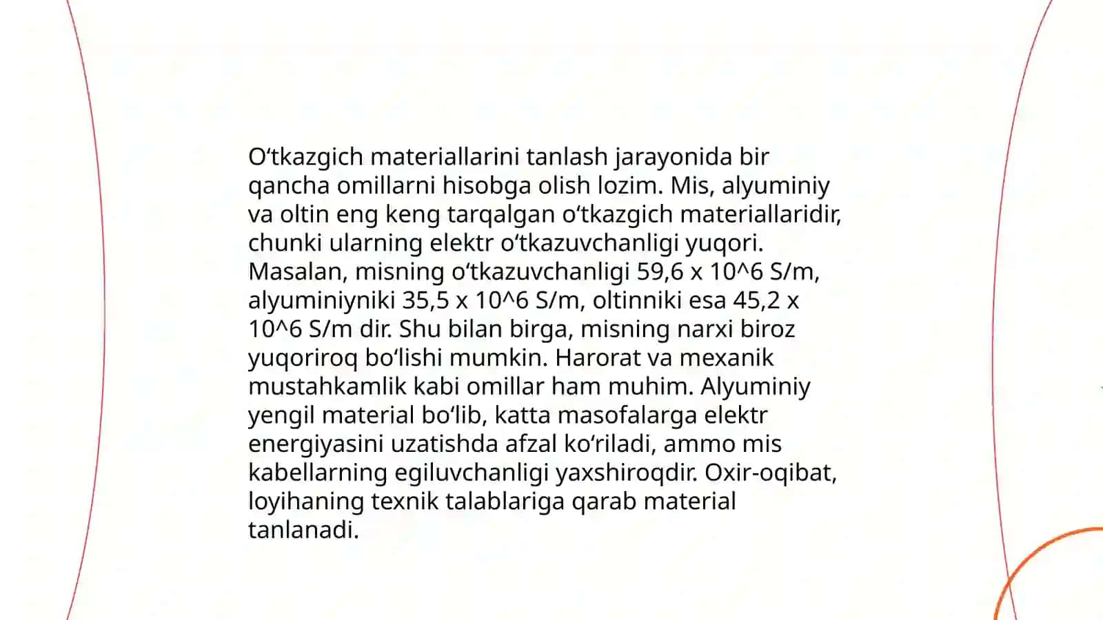 Elektr uzatish liniyalari o.tkazgichlarini tanlash 4