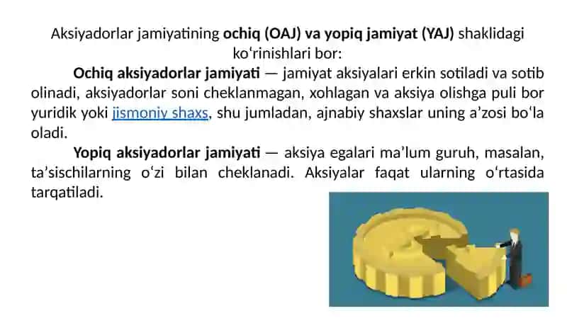 Korporativ tuzilmasi sifatida aksiyadorlik jamiyatlari faoliyati tashkil etish asoslari 4