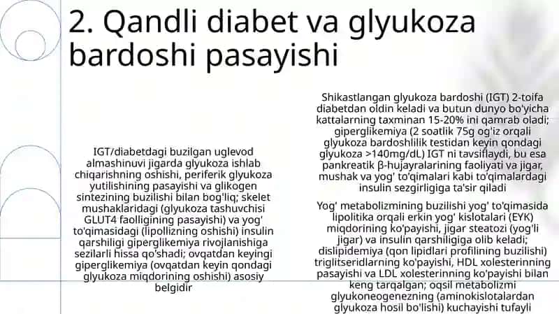 Ochlikda karbonsuvlar, yog'lar va oqsillar almashinuvining buzilishi 4