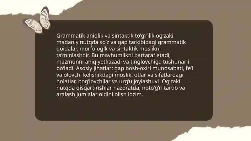 Oğzaki madaniy nutqning asosiy komminikativ sifatlari 4