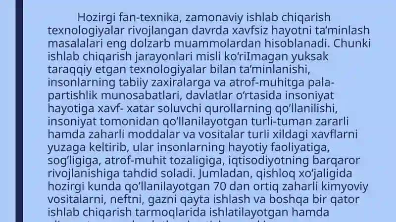 Ishlab chiqarishda mehnat xavfsizligini ta’minlash psixologiyasi 4
