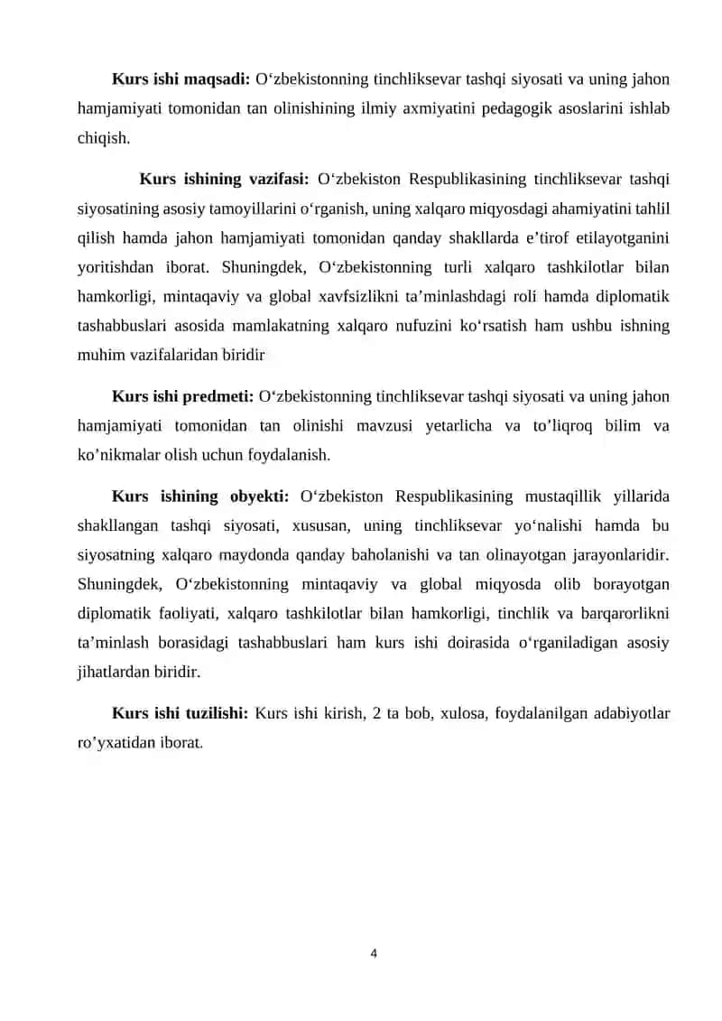 O`ZBEKISTONNING XALQARO VA MINTAQAVIY TASHKILOTLARGA A`ZO BO`LIB KIRISHI VA RESPUBLIKANING MUSTAQIL TASHQI SIYOSAT O`RNATISHINING HUQUQIY ASOSLARI 4