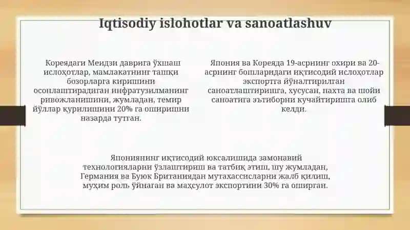 Zamonaviy Yaponiya va Koreyaning merosi 4