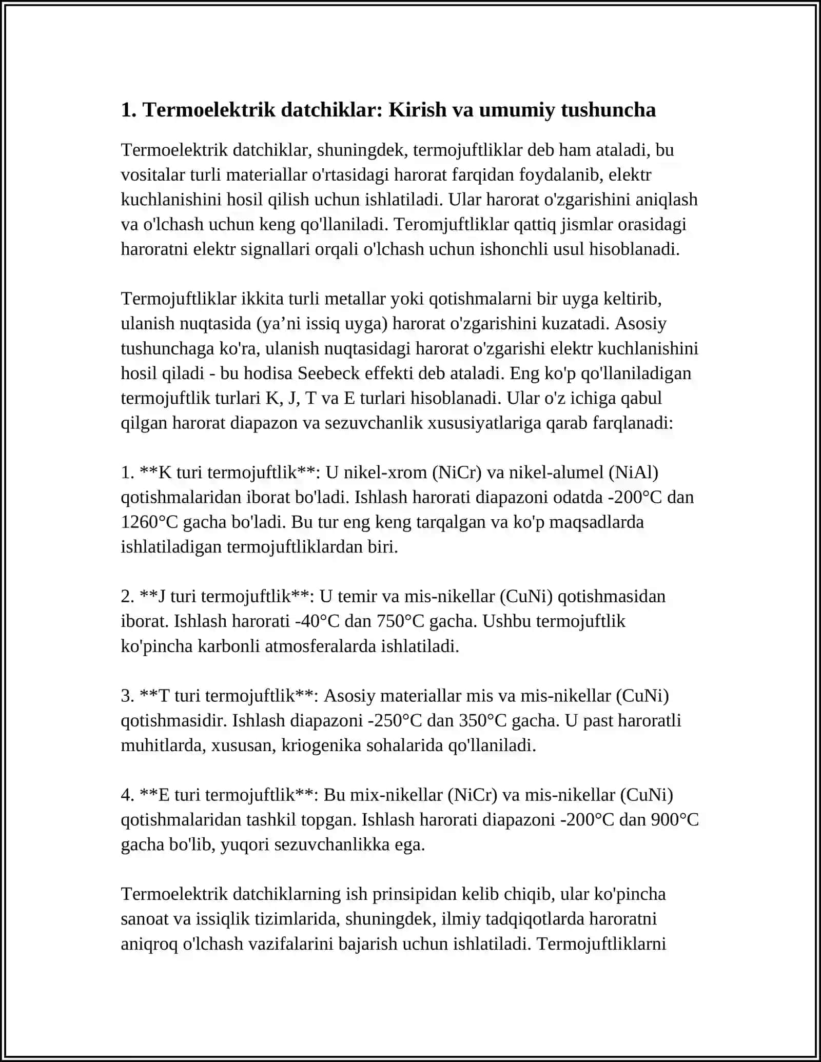 TERMOELEKTRIK DATCHIKLAR 4