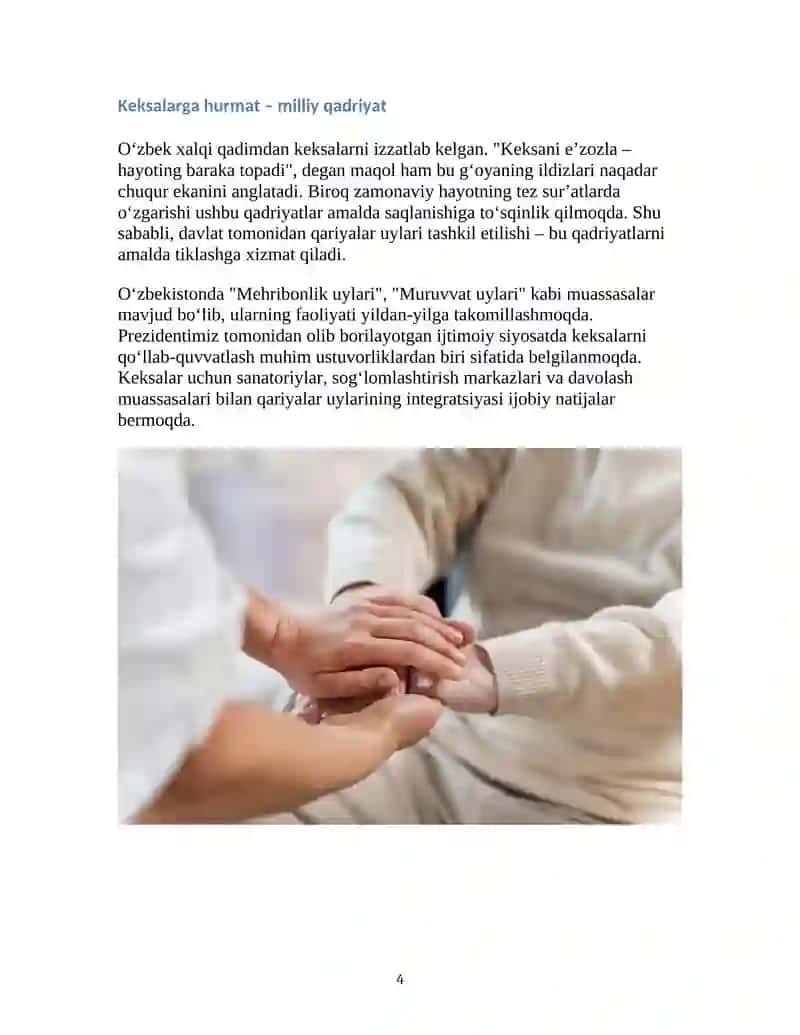 Qariyalar uyi binosi qurilishi haqida 4