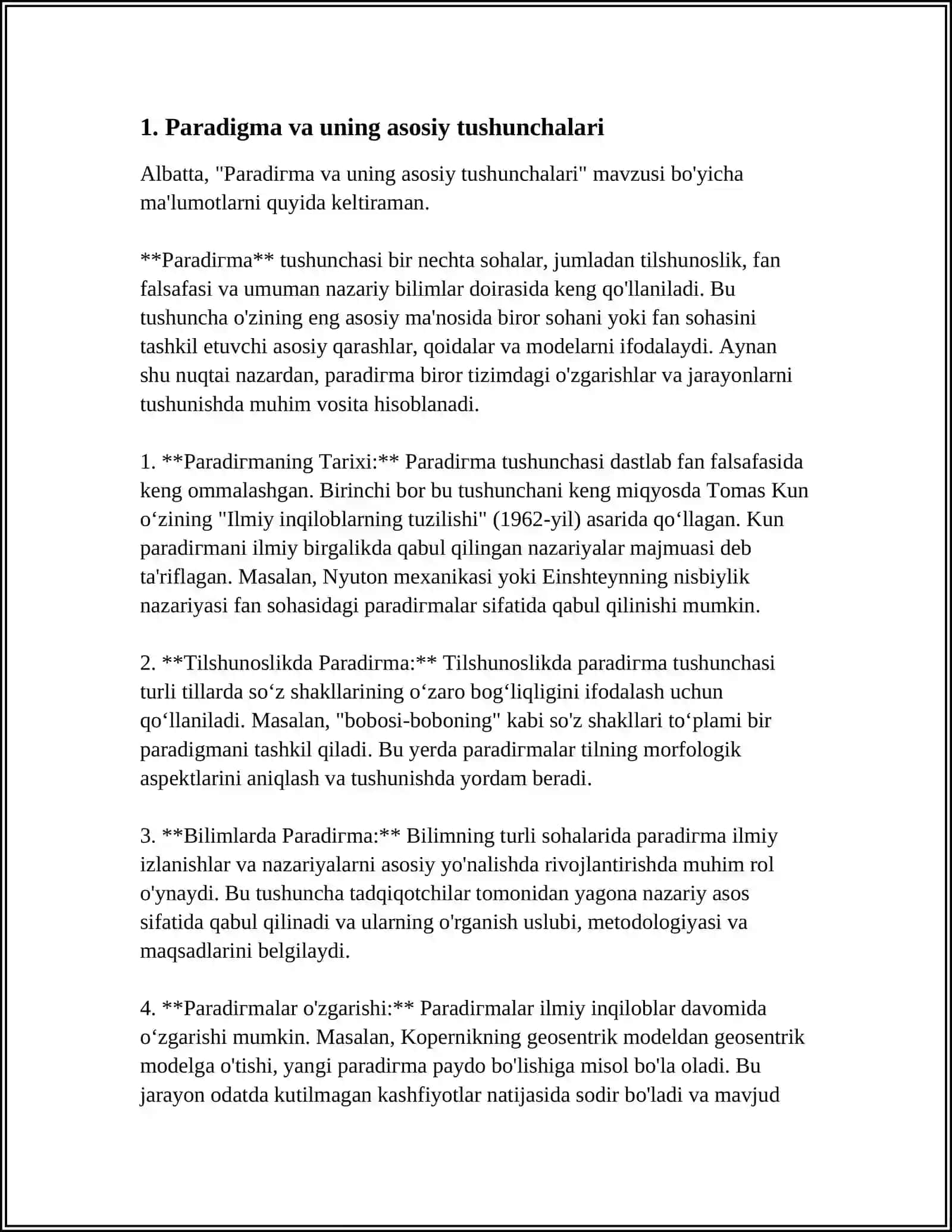 LISONIY TADQIQOTLARGA XOS PARADIGMALAR TARKIBI VA TURLARI 4