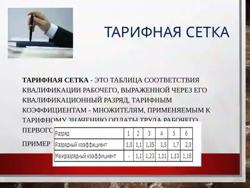 Тарифная система оплаты труда 4