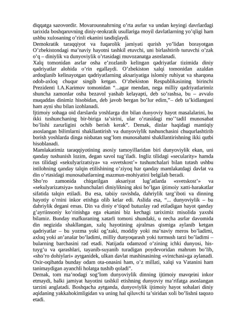 O‘zbekistonda faoliyat yurituvchi diniy tashkilotlar 4
