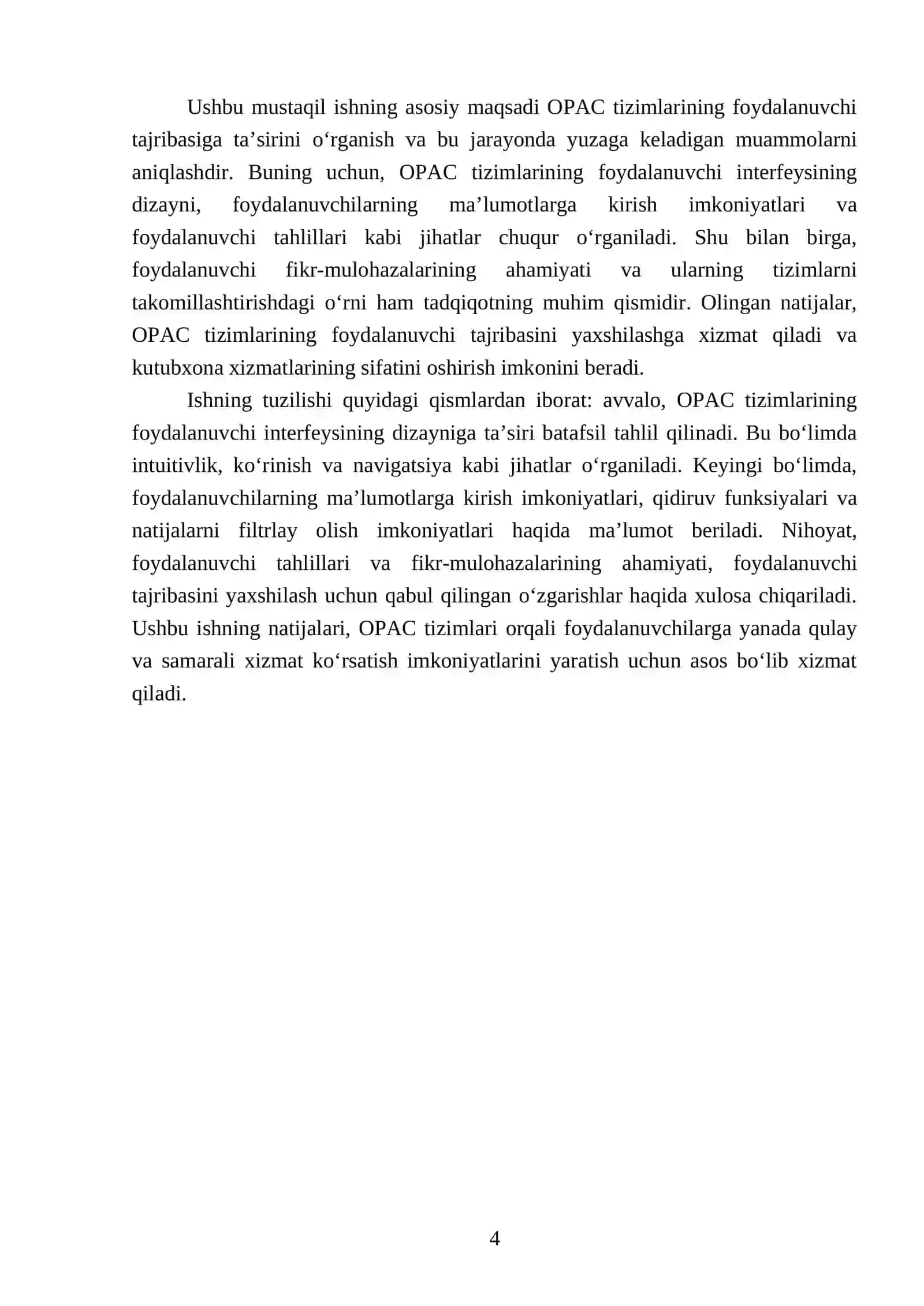 Opac tizimlarining foydalanuvchi tajribaga (UX) ta'siri 4