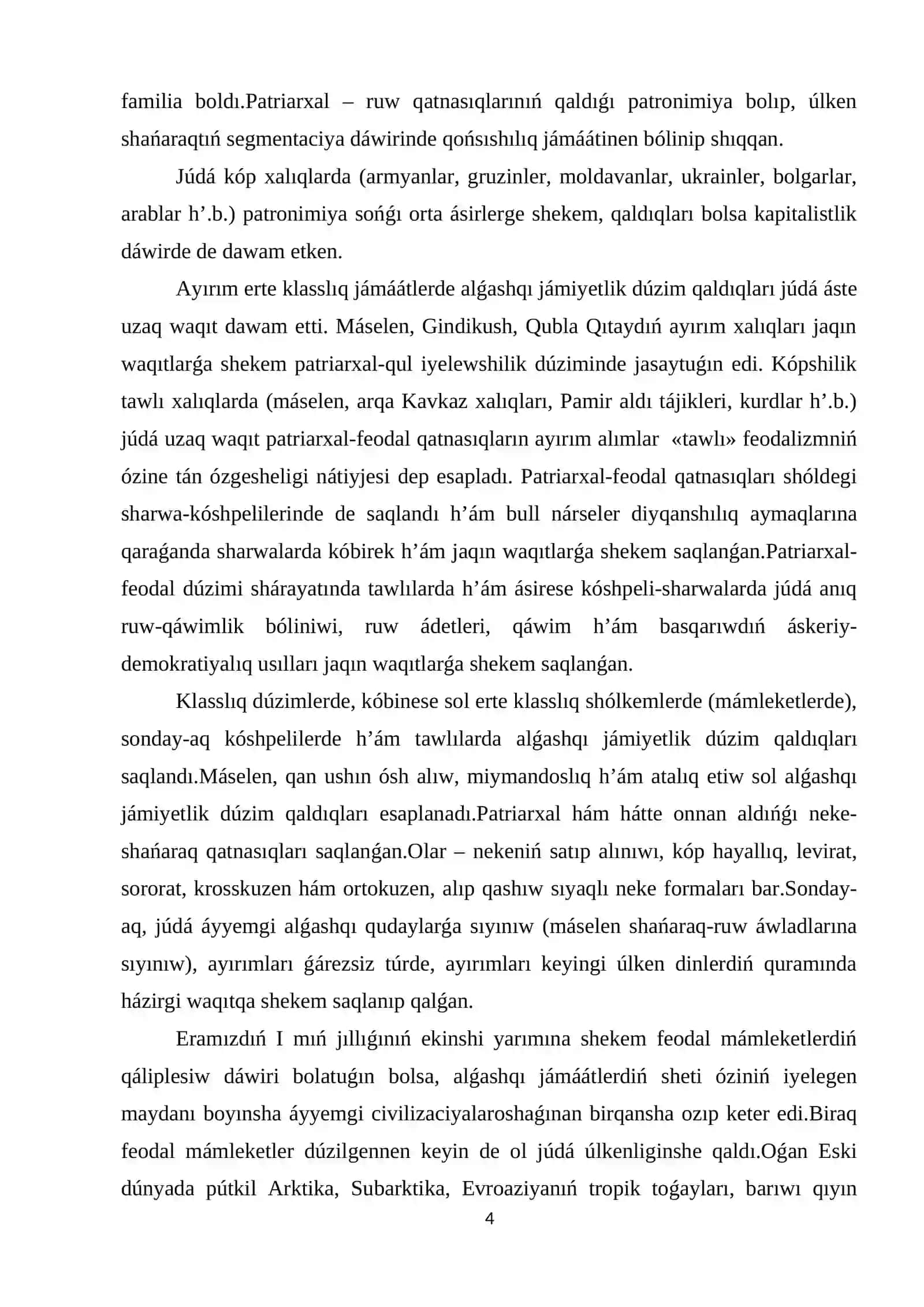 Daslepki mamleketlerdin juzege keliw shart-sharayatlari 4