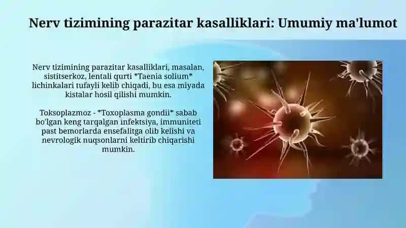 Asab tizimini parazitar kasalliklari 4
