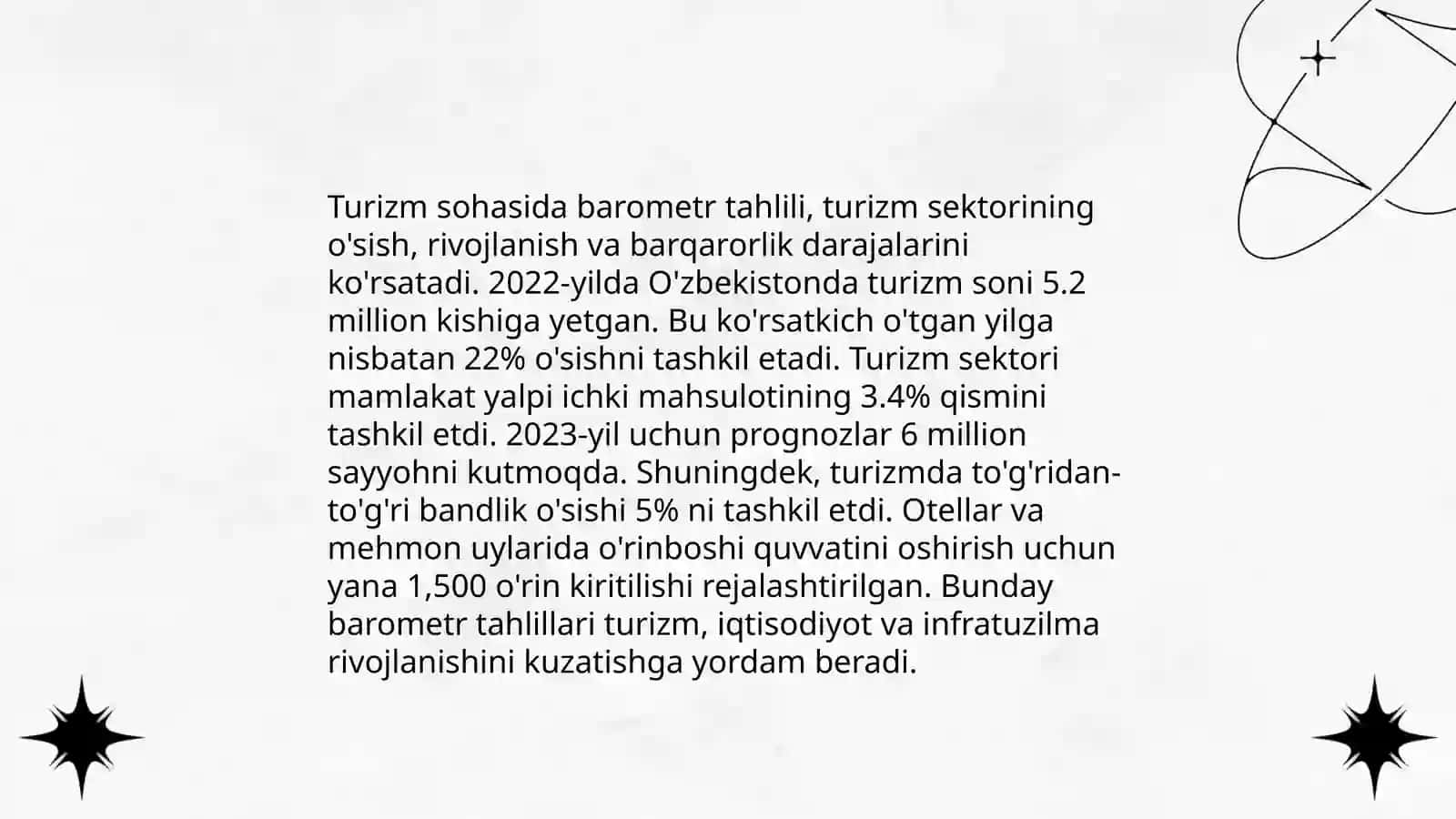 UNWTO Ning faoliyati va uning barometri tahlili 4