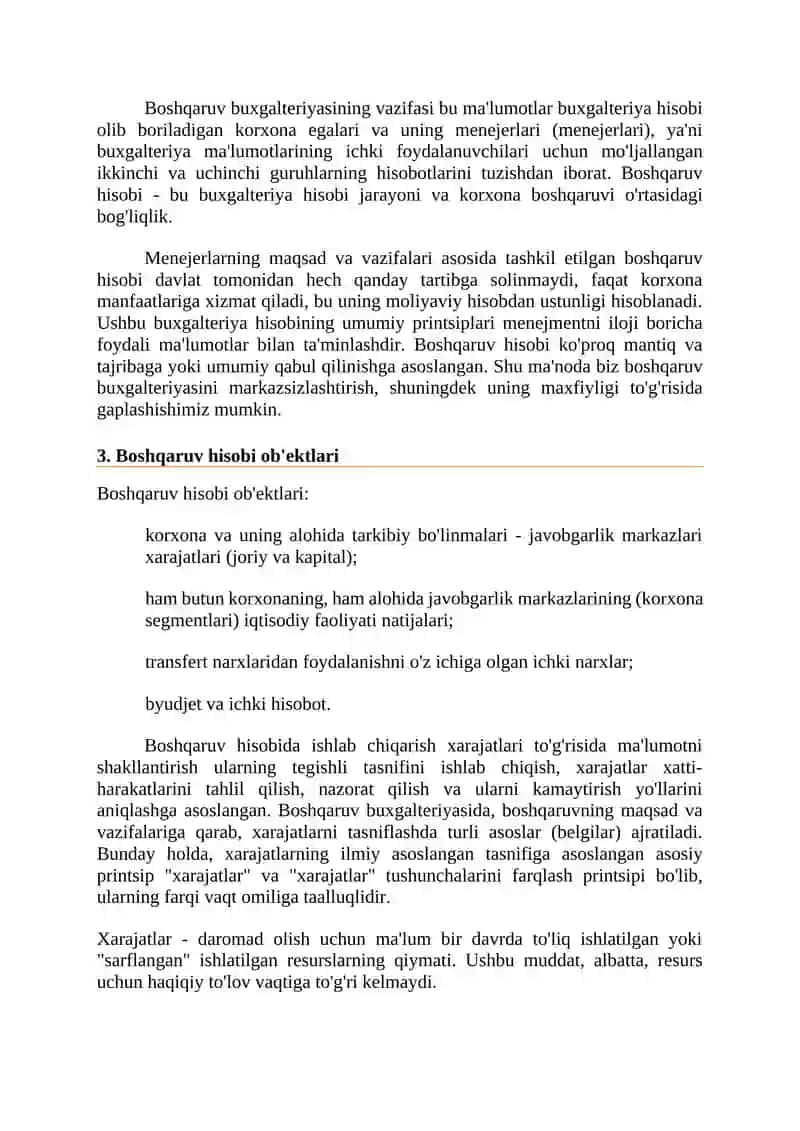 Boshqaruv hisobining maqsadi va vazifalari 4
