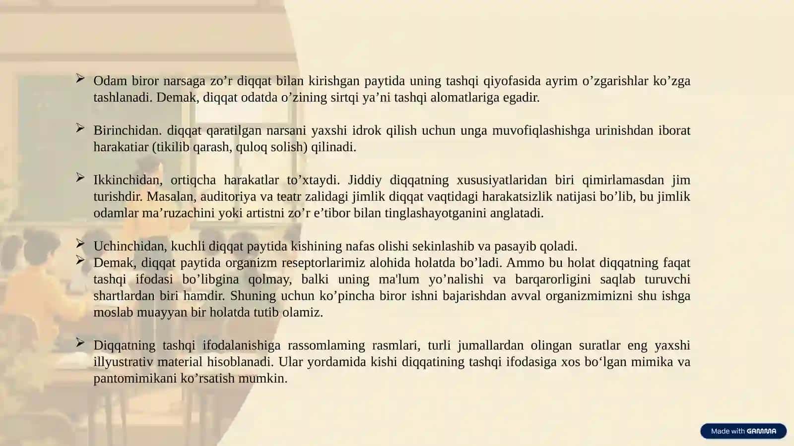 Diqqatning rivojlanishi va uning zaruriy sharti 4