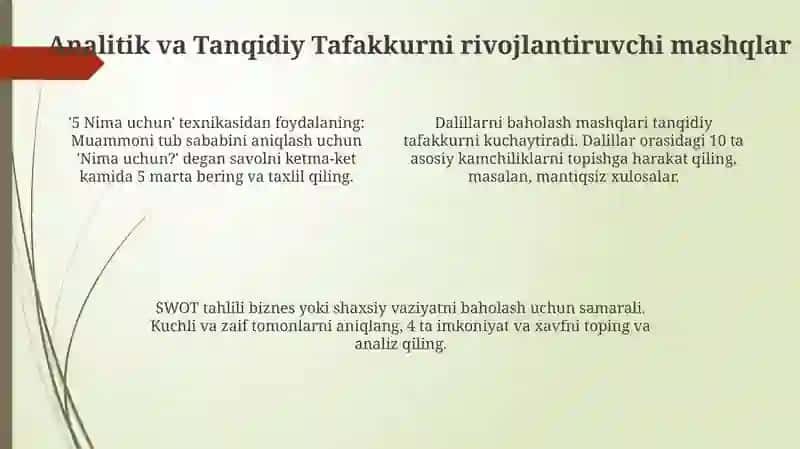 Tafakkurni rivojlantiruvchi psixologik mashg‘ulotlar 4