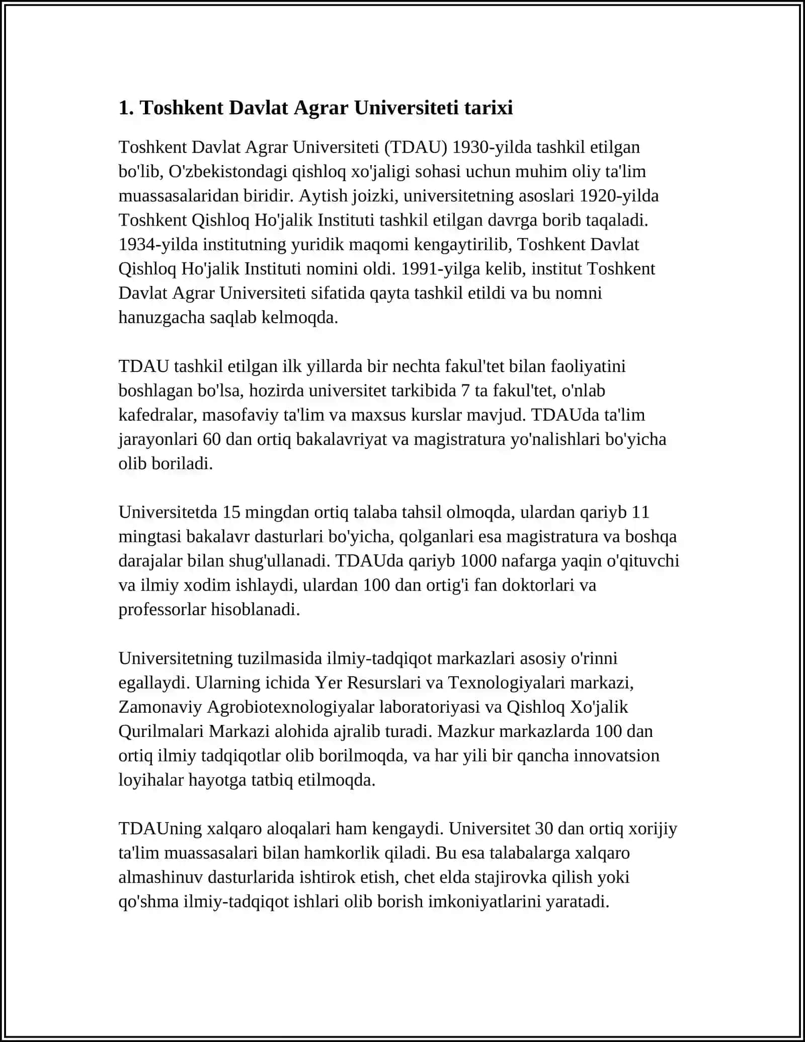 Toshkent Davlat Agrar Universiteti 4