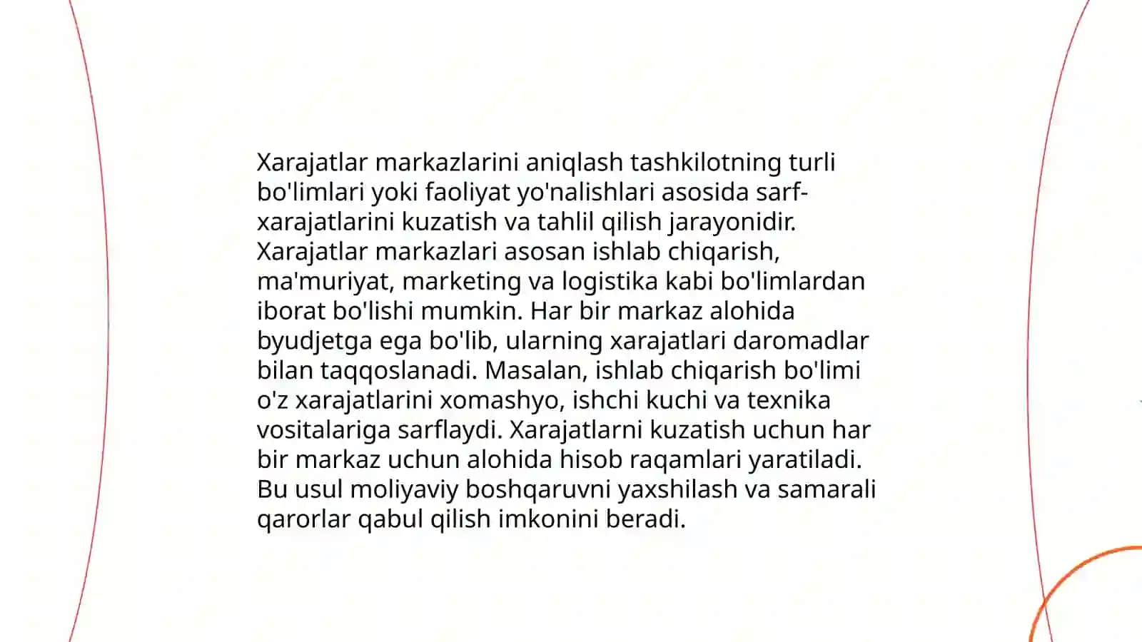 Faoliyatga asoslangan xarajatlarni hisoblash 4