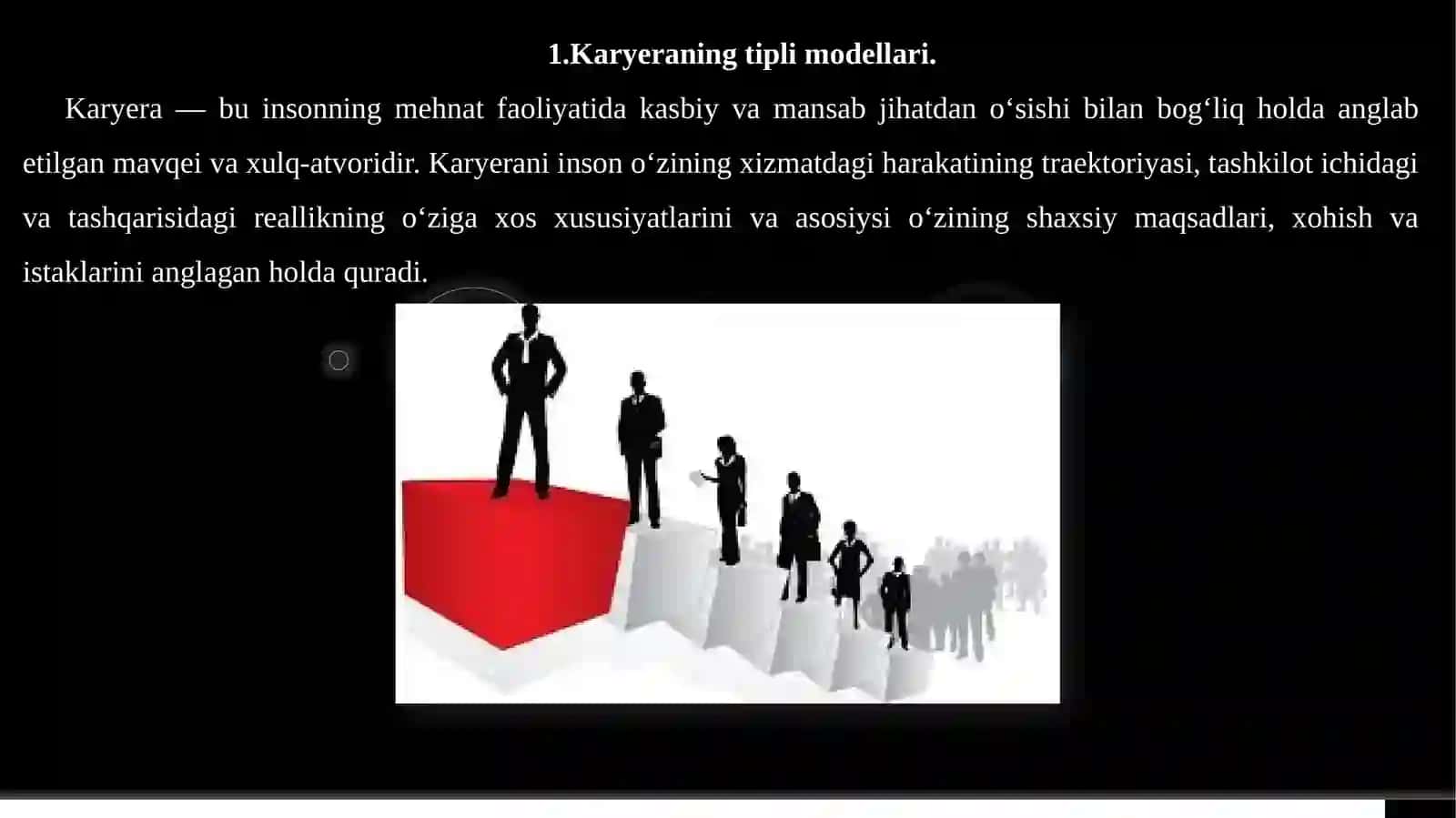 Karyerani rejalashtirilish shartlari 4