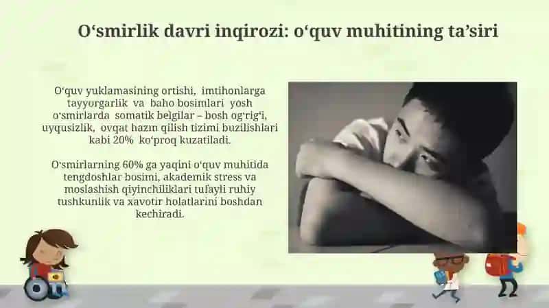 Oʻsmirlik davri inqirozi va uning pisixologik, psixofiziologik sabablari 4