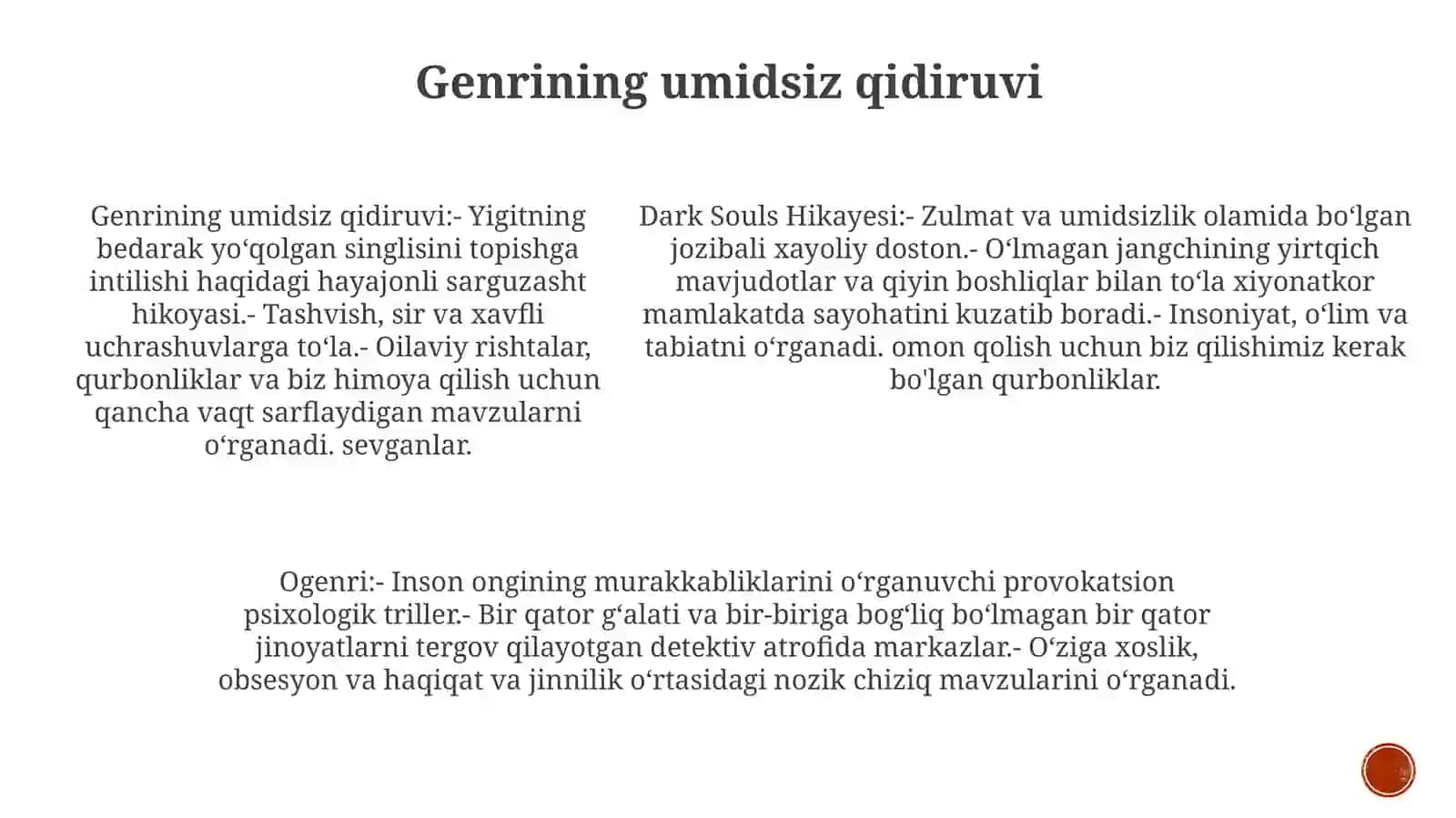Dardkashlar Hikoyasi O Genrini 4