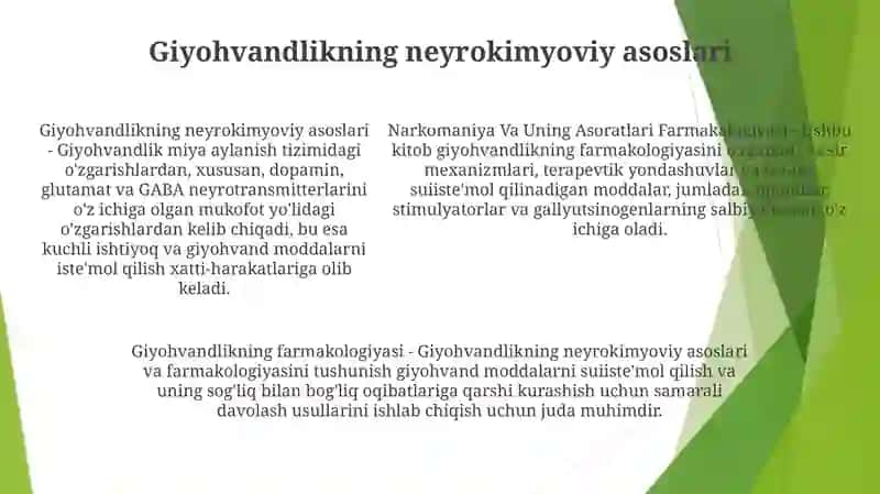 Narkomaniya Va Uning Asoratlari Farmakalogiyasi 4