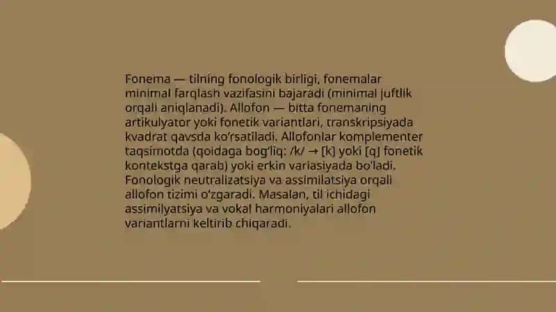 Fonetika va fonologiya masalalari 4