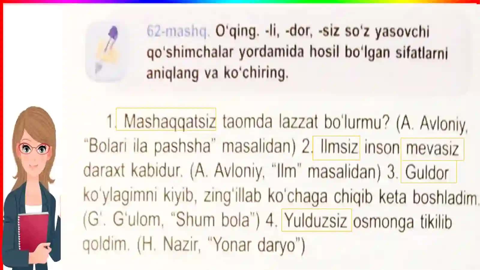 Sifat yasovchi qo`shimchalar 4