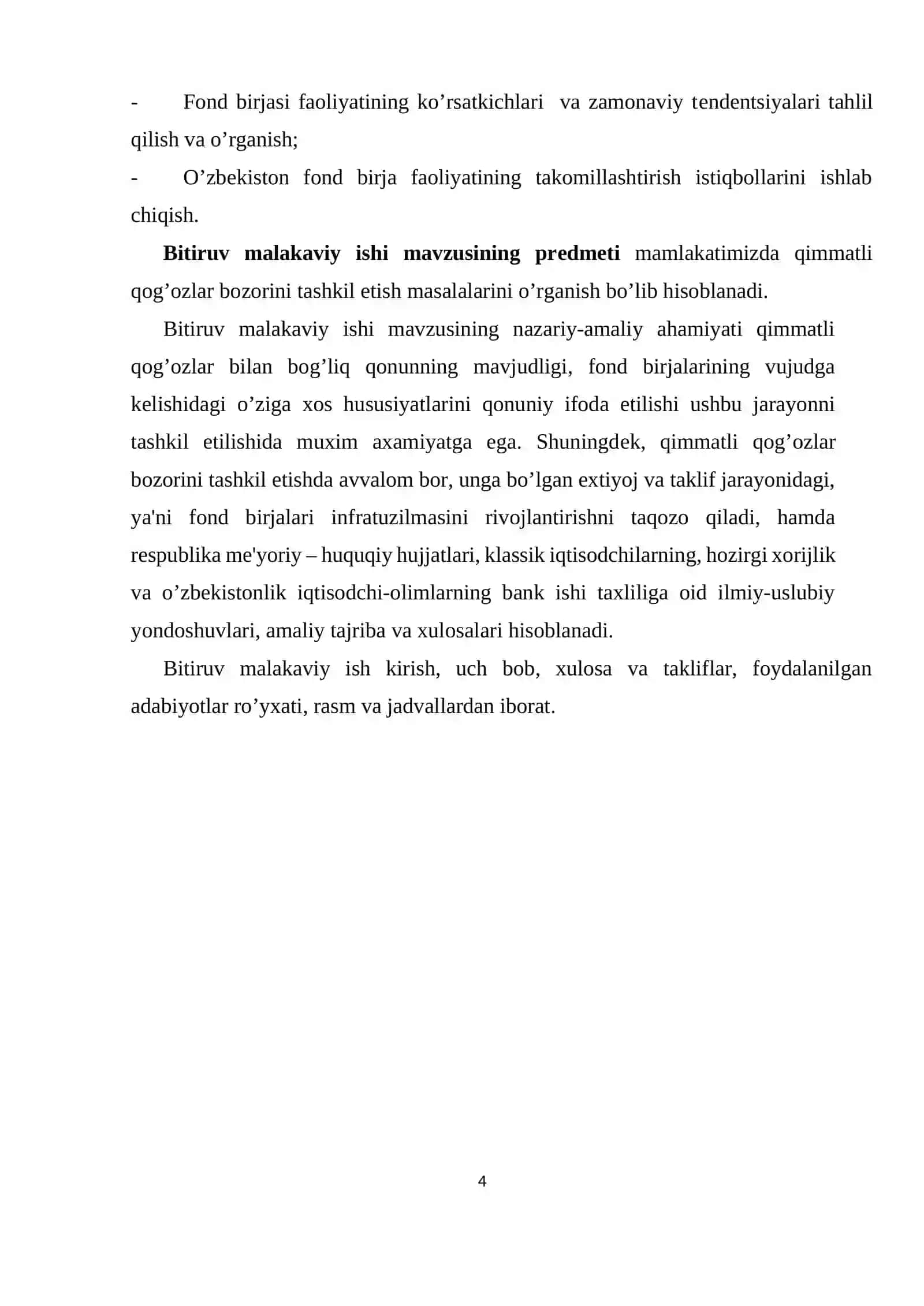 Fond birjasi faoliyat mеxanizmining nazariy asoslari va jahon tajribasi 4