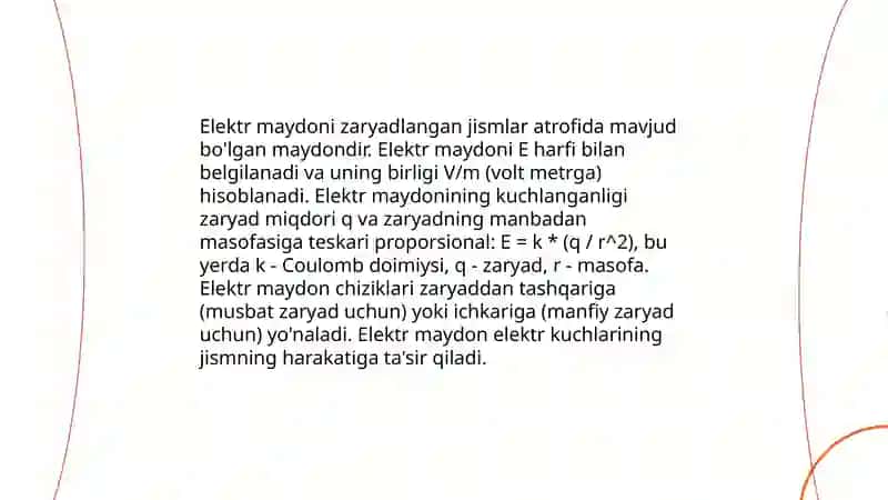 Zaryadlarning o'zaro ta'siri 4