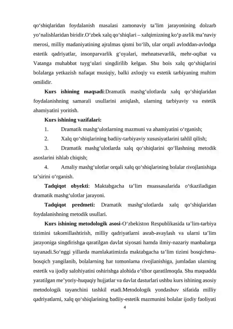 Drammatik mashg‘ulotlarda xalq qo‘shiqlaridan foydalanish 4